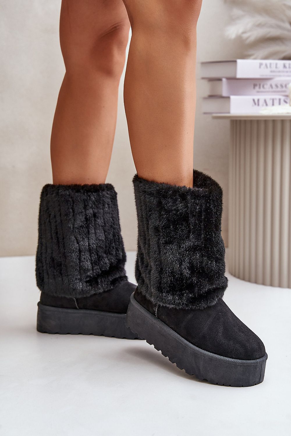 Furry boots