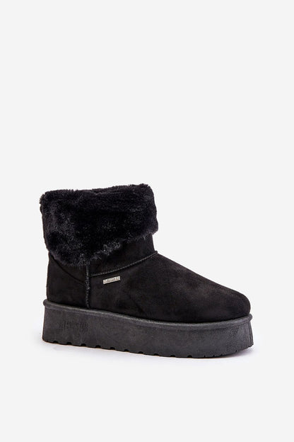 Furry boots low