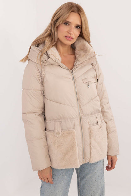 Combi faux fur jacket