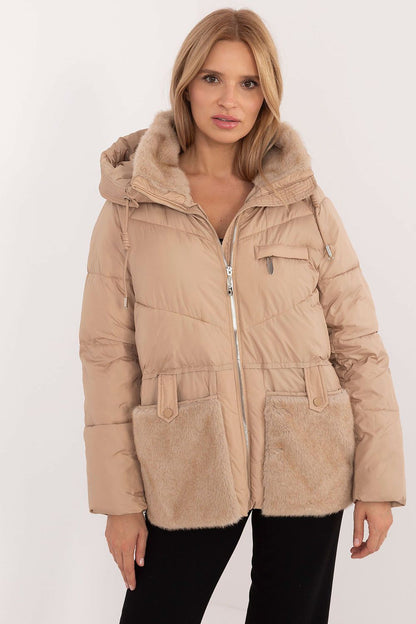 Combi faux fur jacket