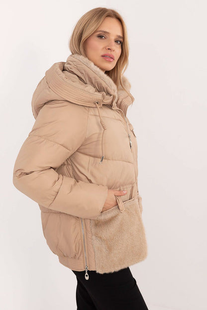 Combi faux fur jacket