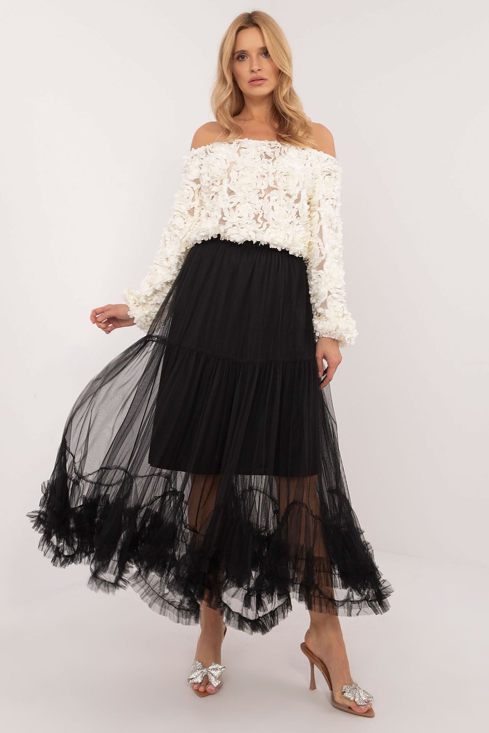 Tulle boho skirt