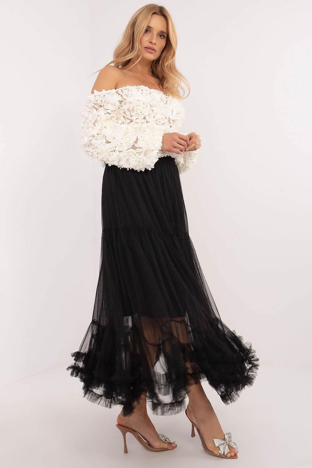 Tulle boho skirt