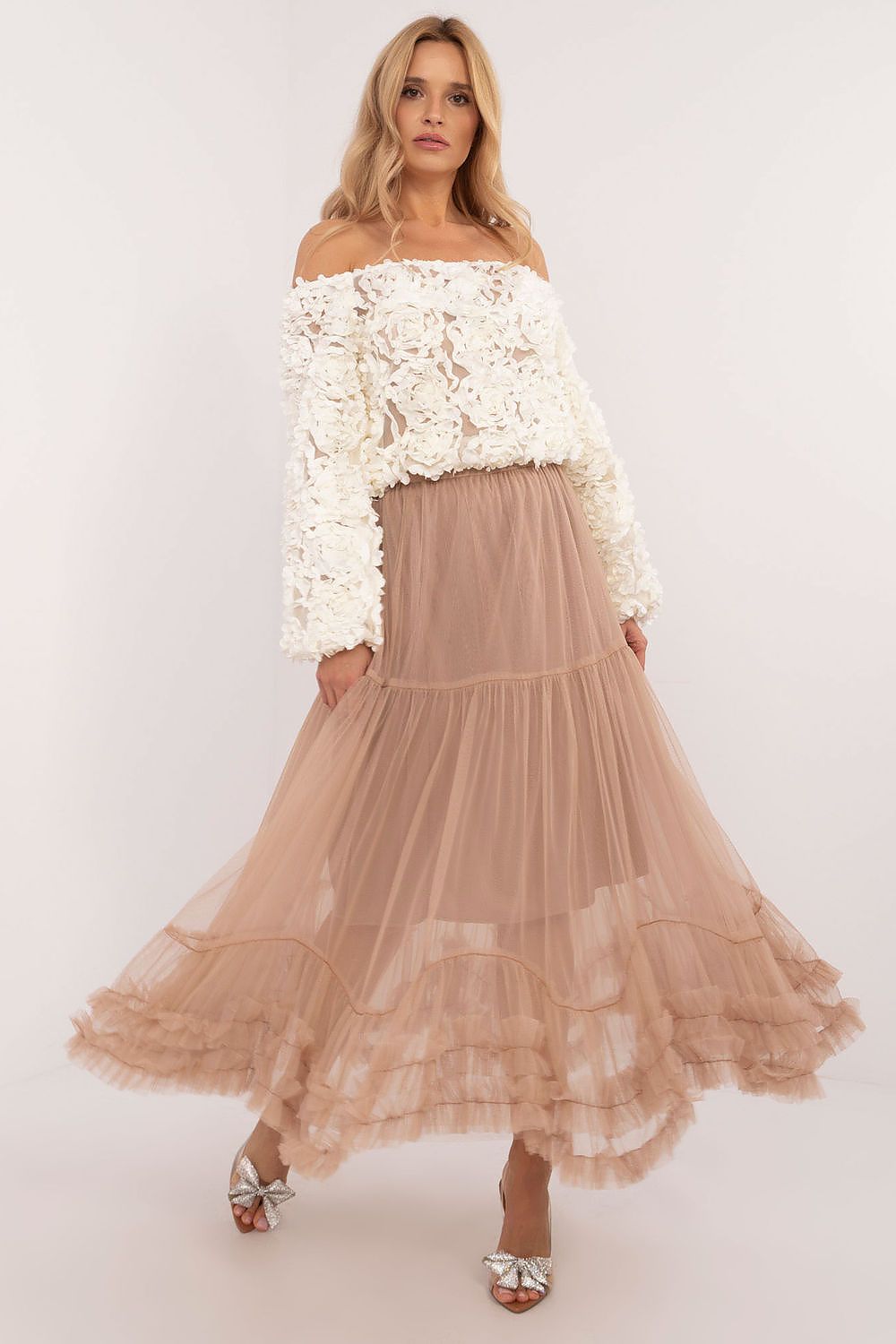 Tulle boho skirt