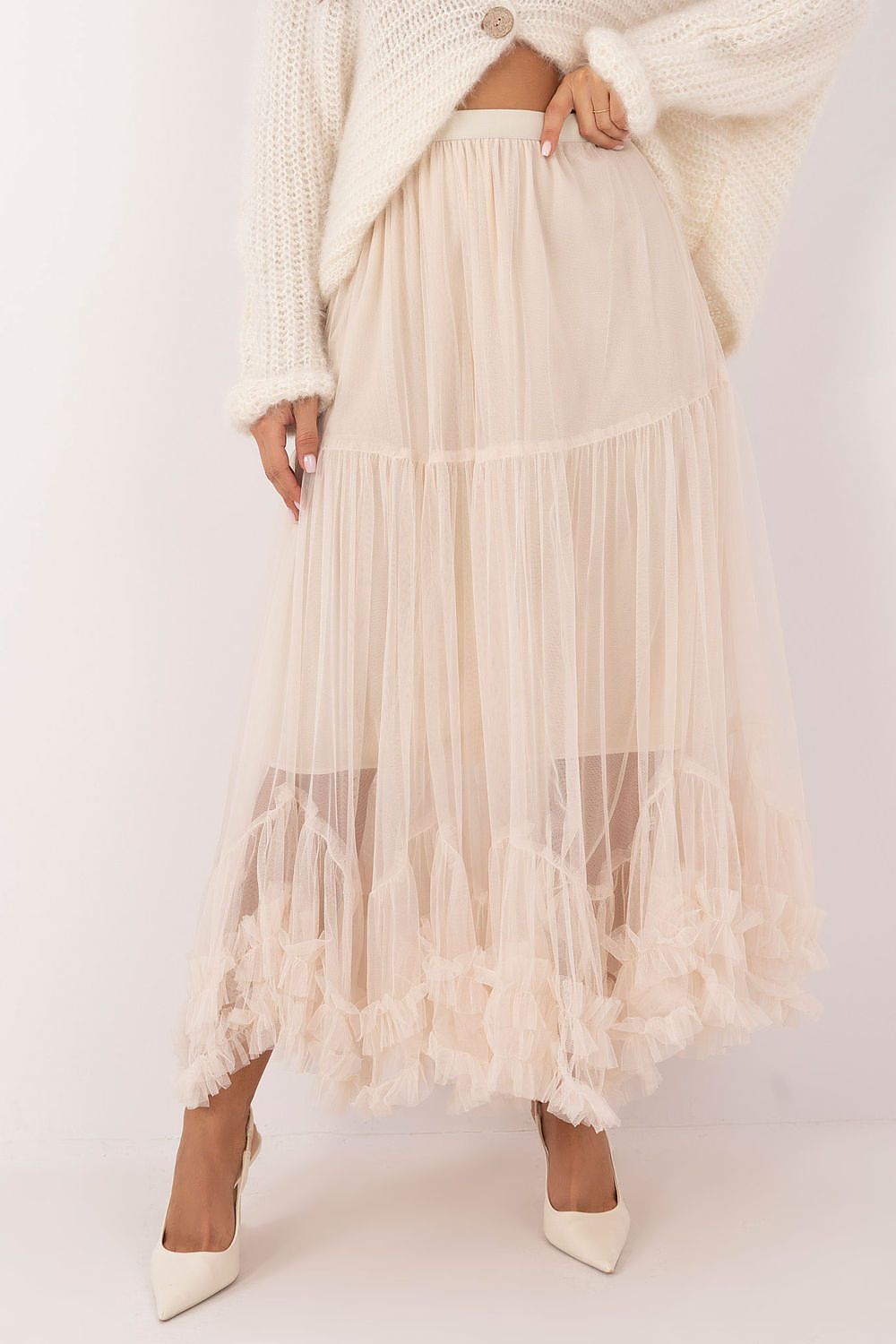 Tulle boho skirt