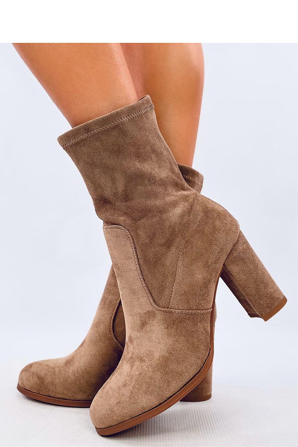 Suede block boots