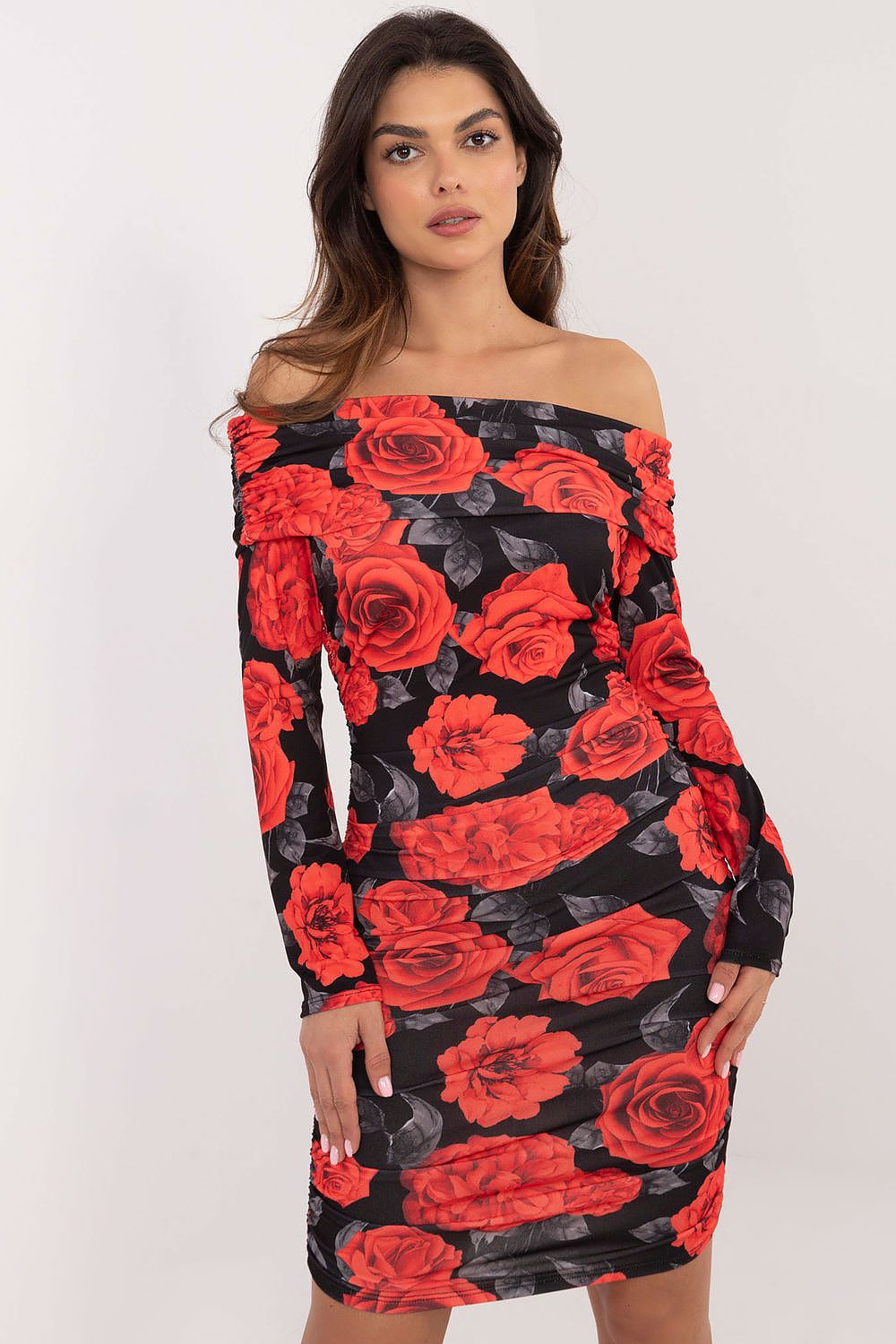 Floral stretch dress