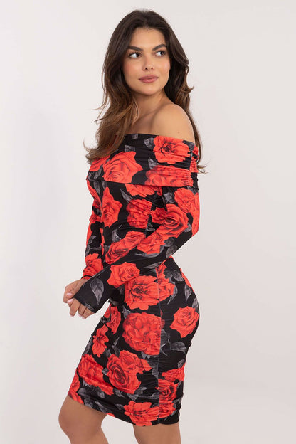 Floral stretch dress