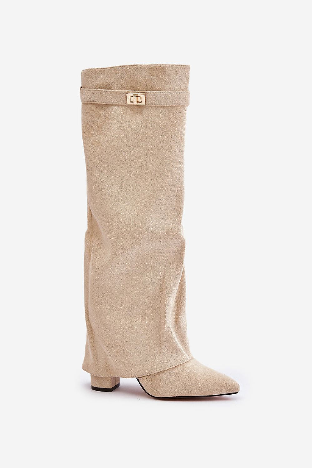 Suede hooded boots