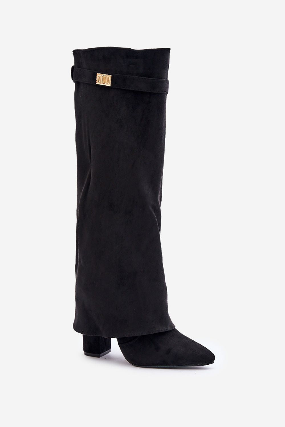 Suede hooded boots