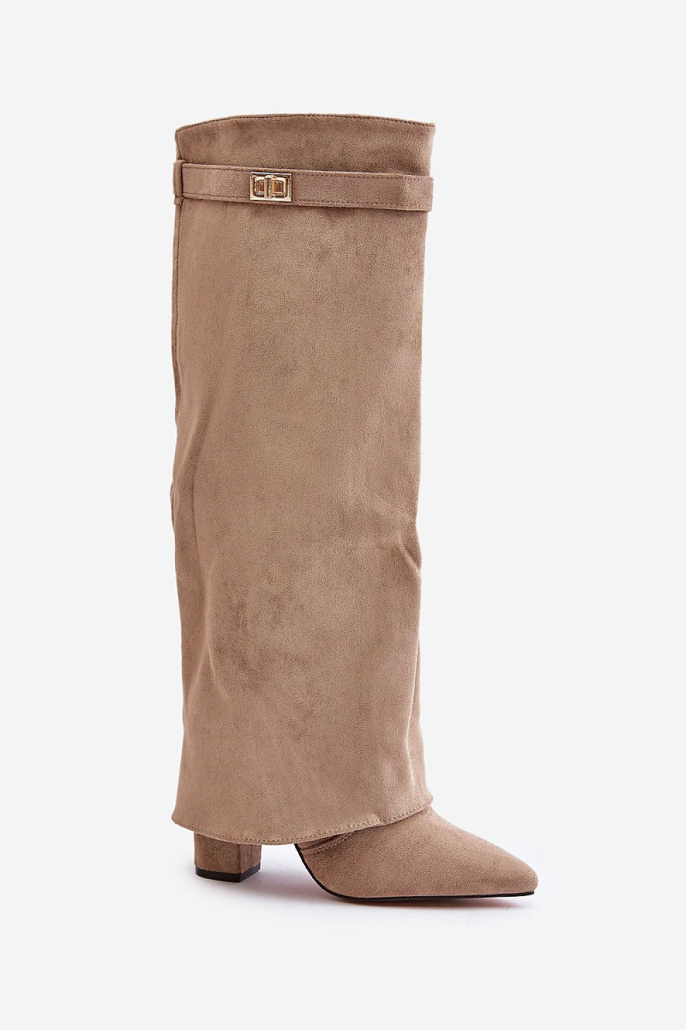 Suede hooded boots