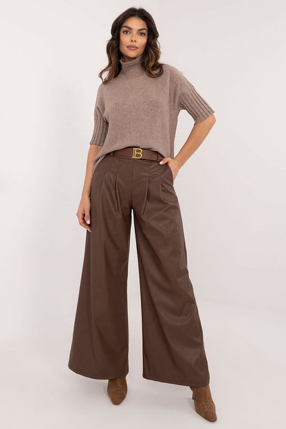 Eco leather trousers