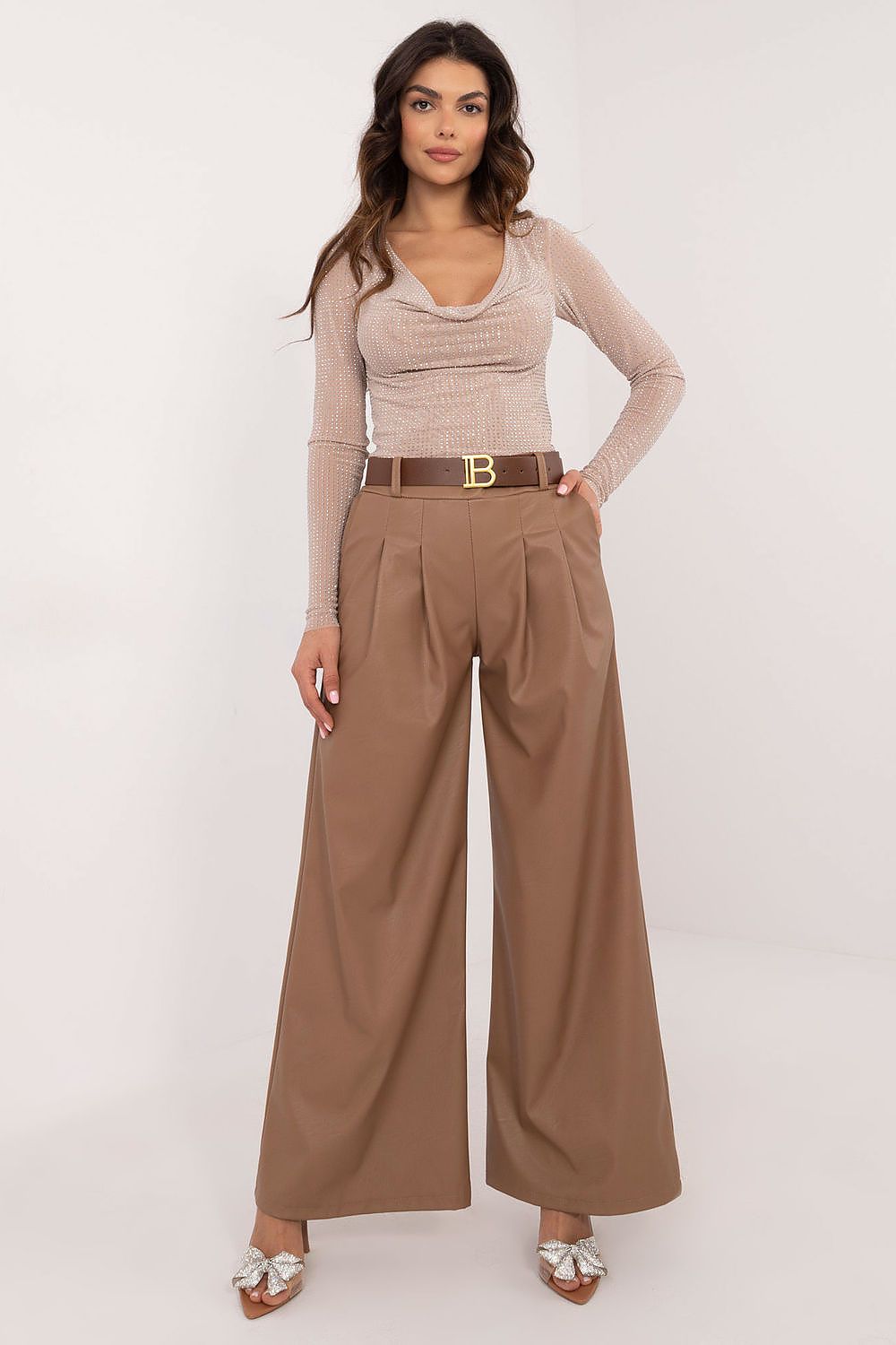 Eco leather trousers