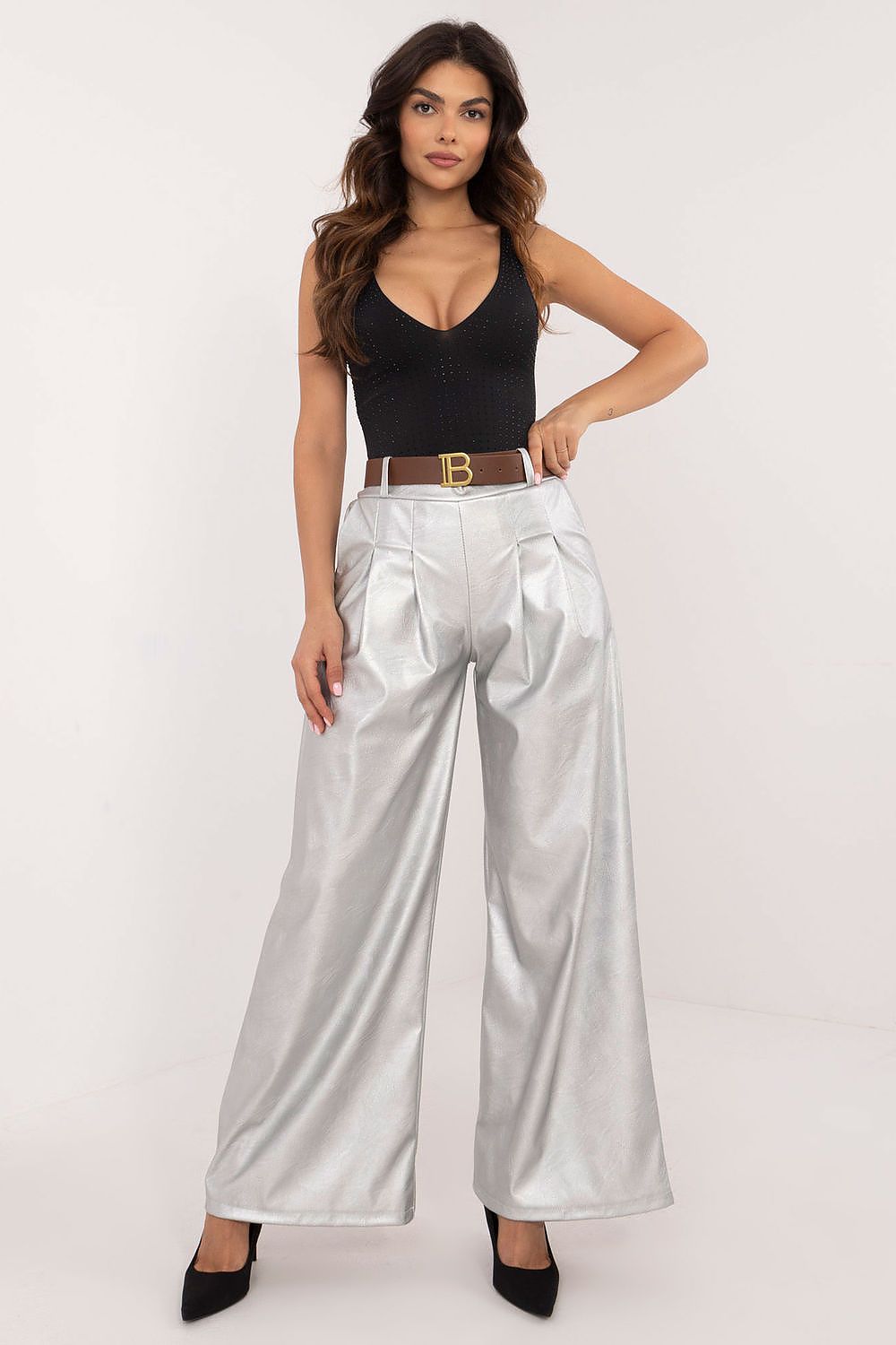 Eco leather trousers