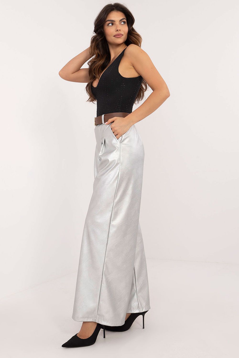 Eco leather trousers