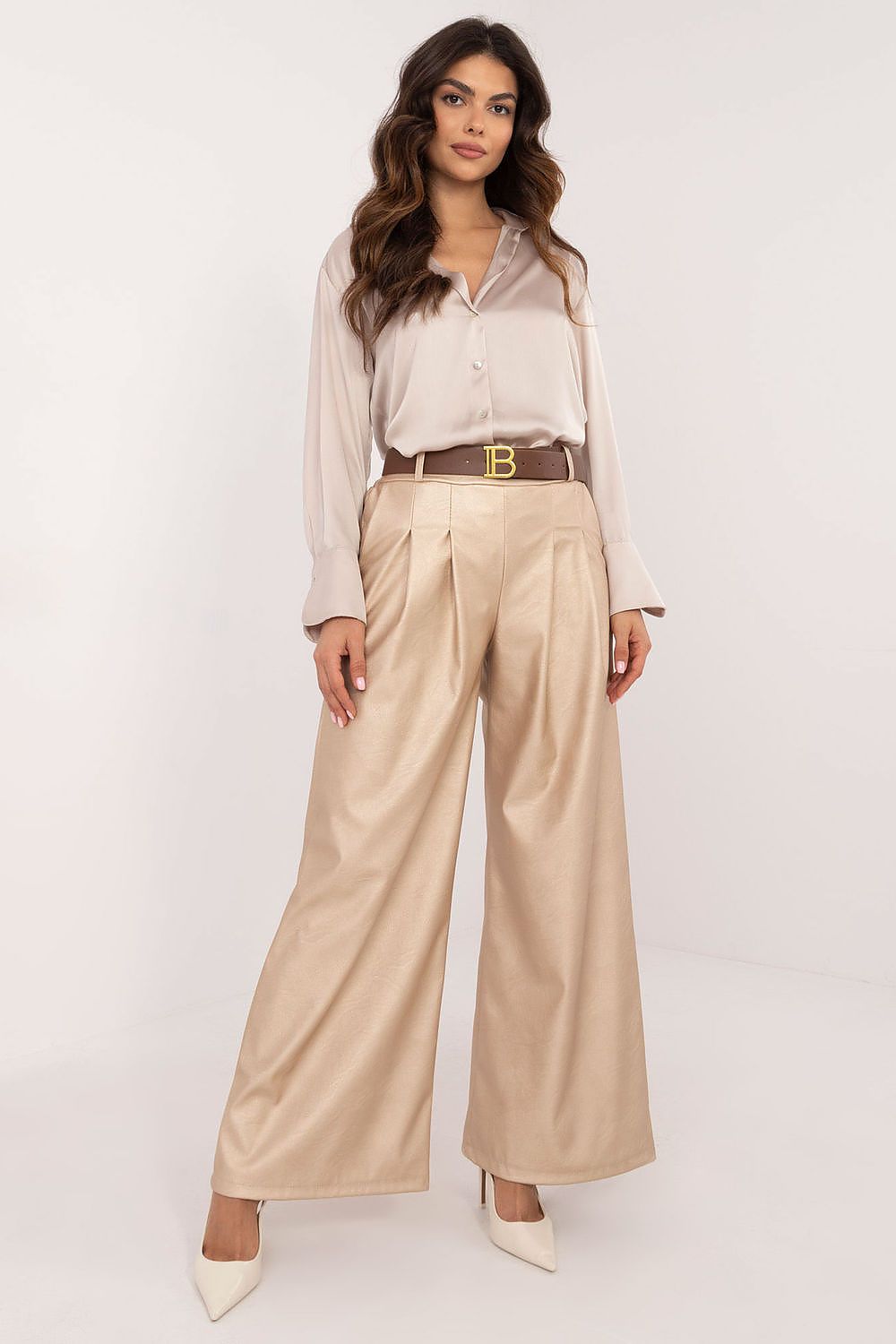 Eco leather trousers