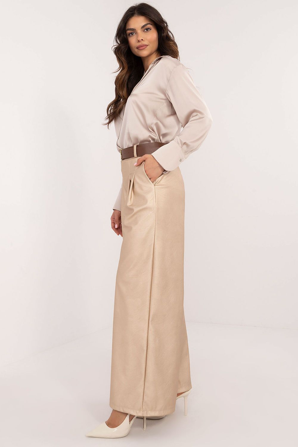 Eco leather trousers