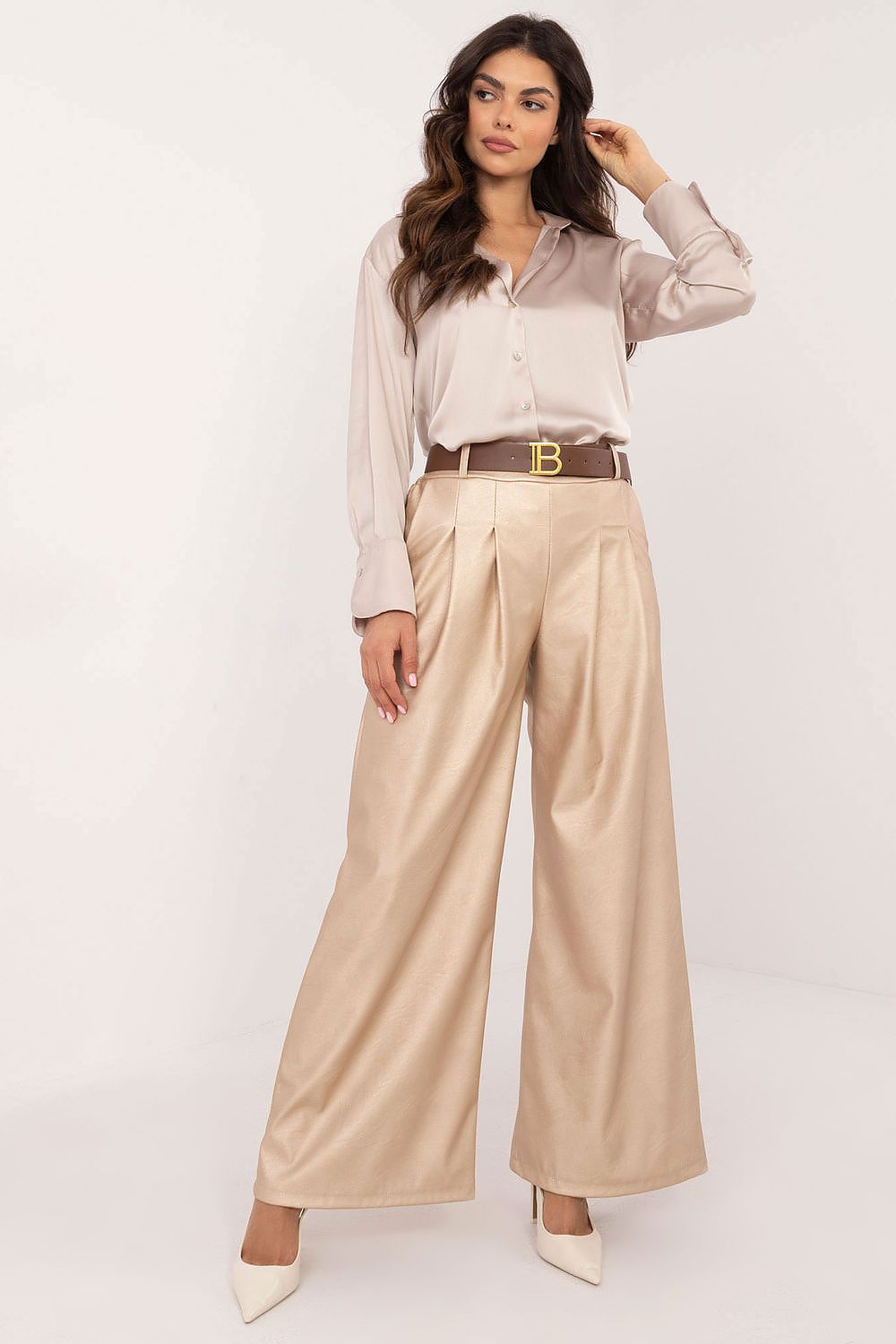 Eco leather trousers