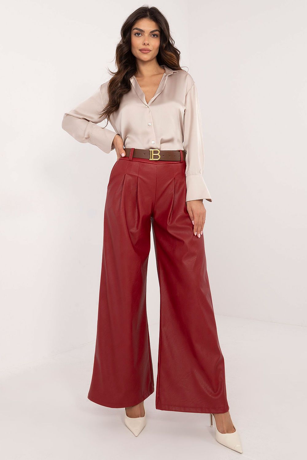 Eco leather trousers