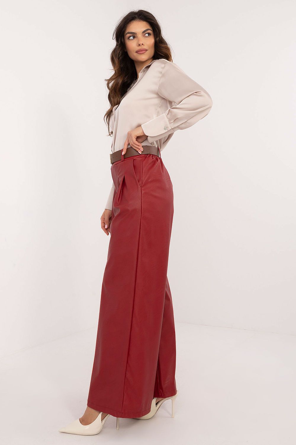 Eco leather trousers