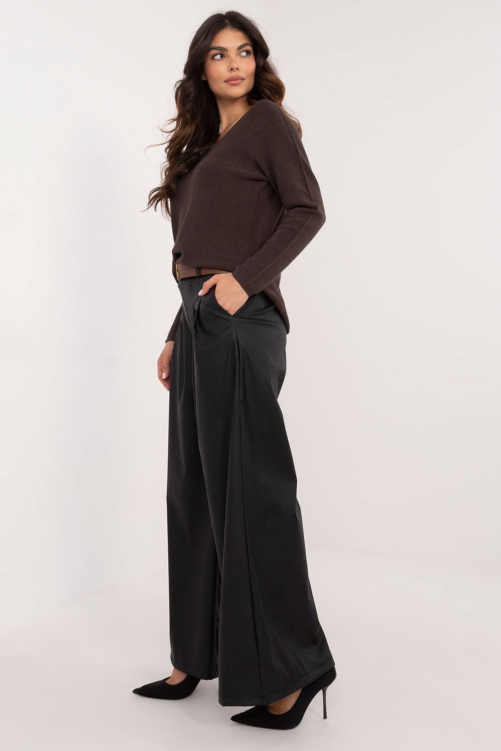 Eco leather trousers