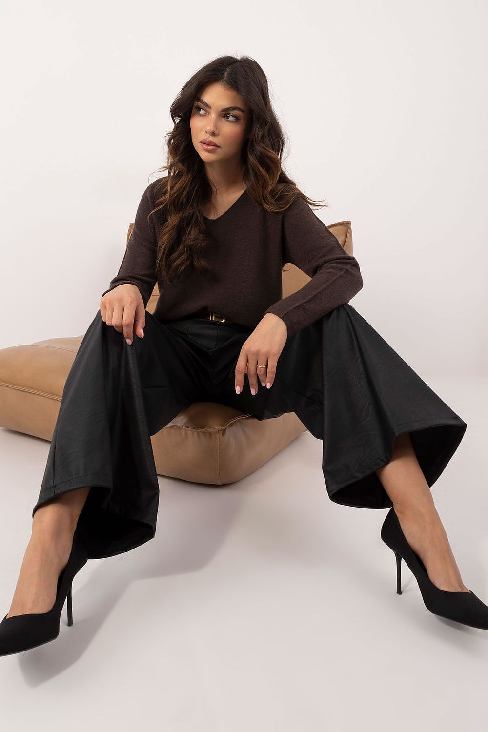 Eco leather trousers