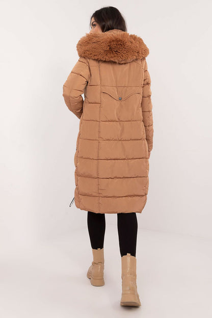 Knee-length padded jacket