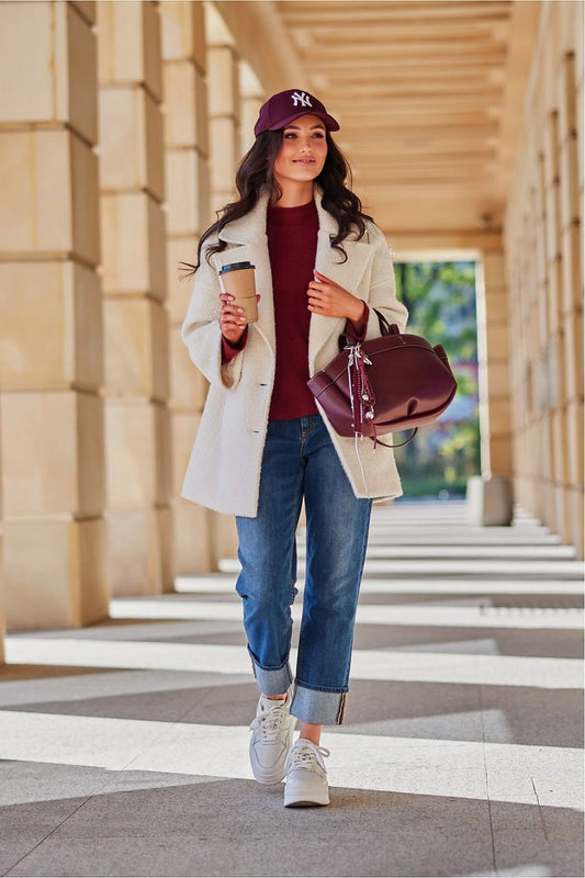 Oversized Camila coat white