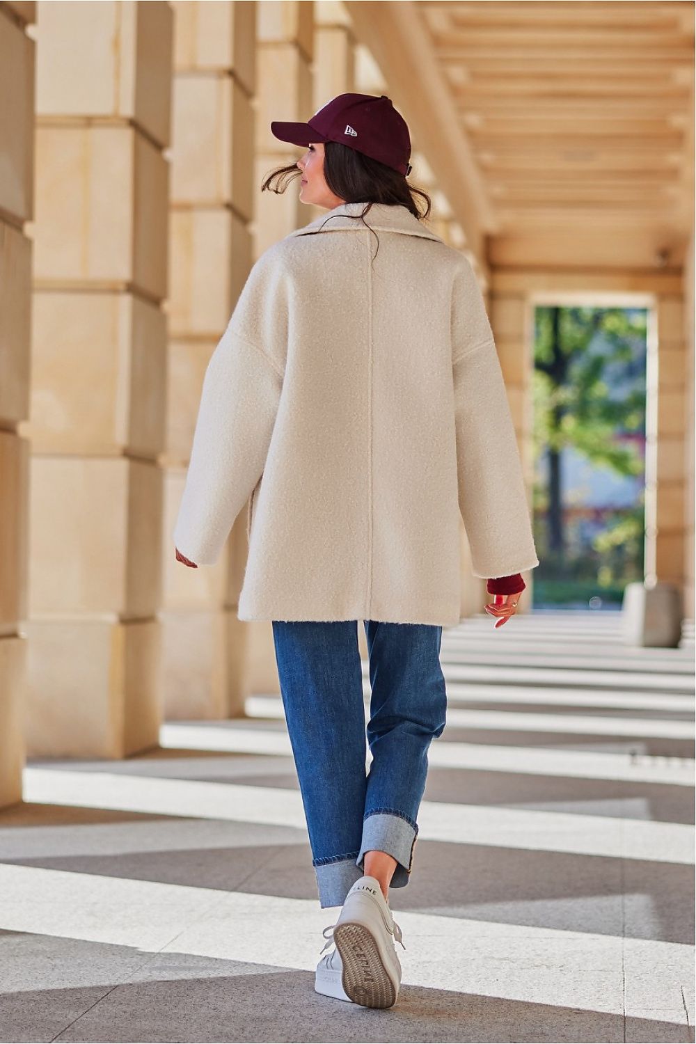 Oversized Camila coat white