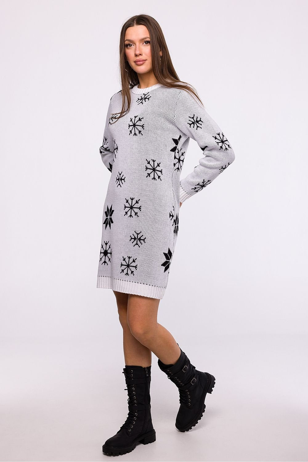 Holiday sweater dress