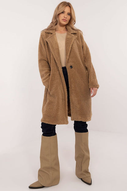 Elegant teddy coat long