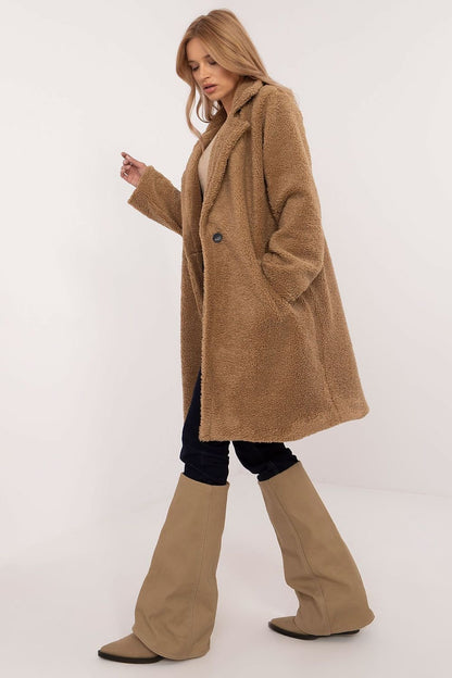 Elegant teddy coat long