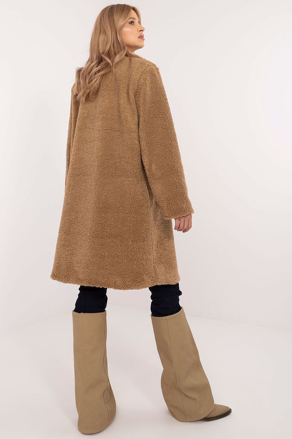 Elegant teddy coat long