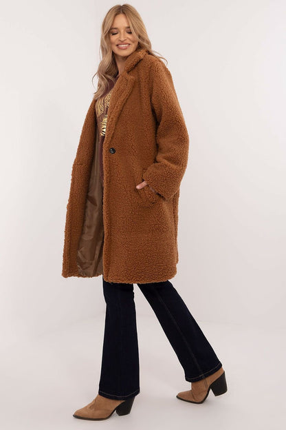 Elegant teddy coat long