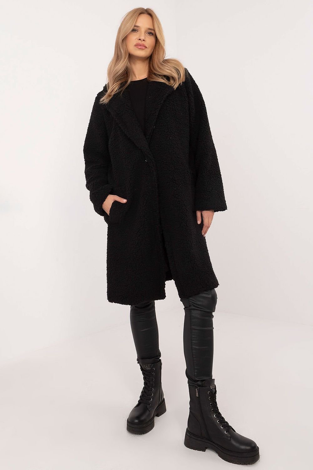 Elegant teddy coat long