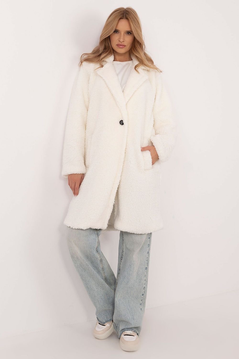 Elegant teddy coat long