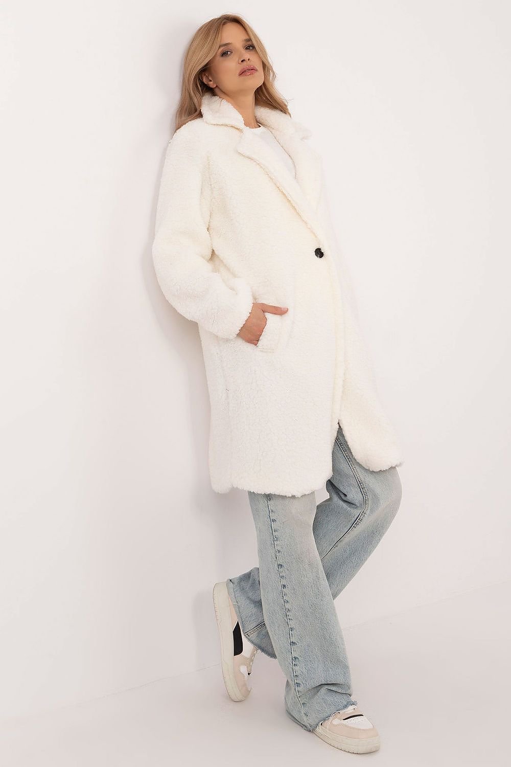 Elegant teddy coat long