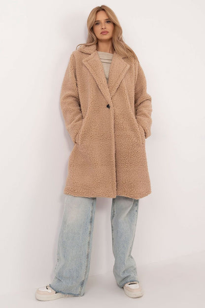 Elegant teddy coat long