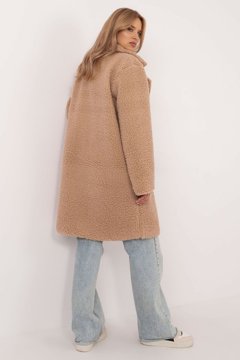 Elegant teddy coat long