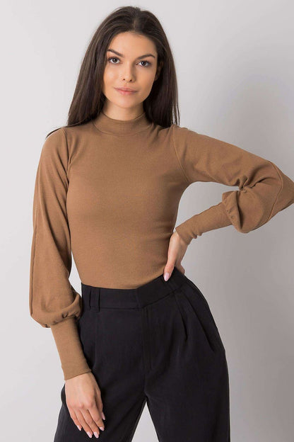 Ribbed buff sleeve top