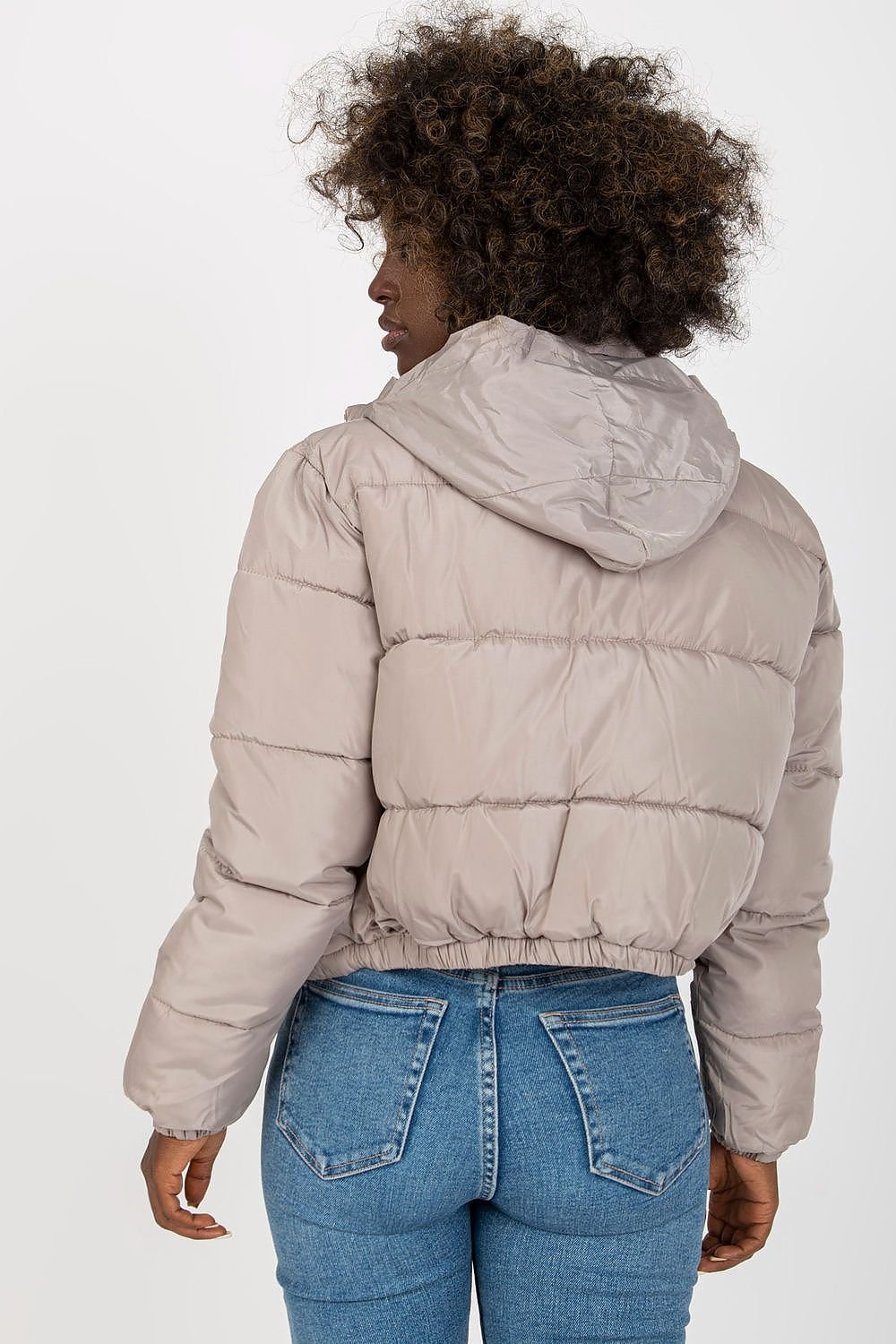 Zippered jacket extra short