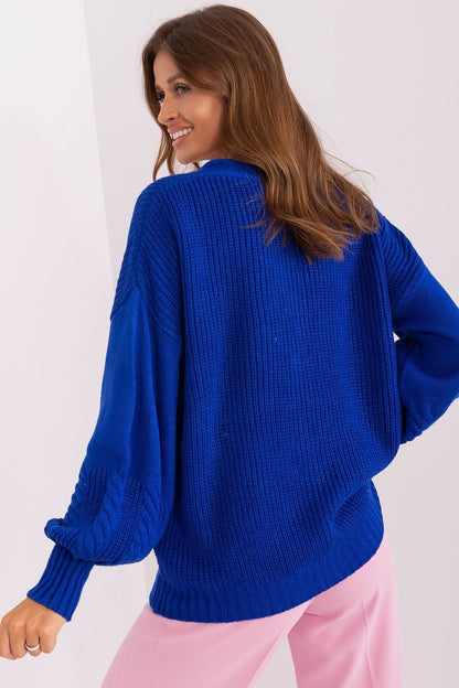 Buff sleeves cardigan