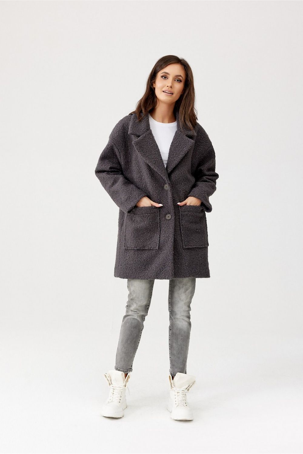 Oversized teddy coat