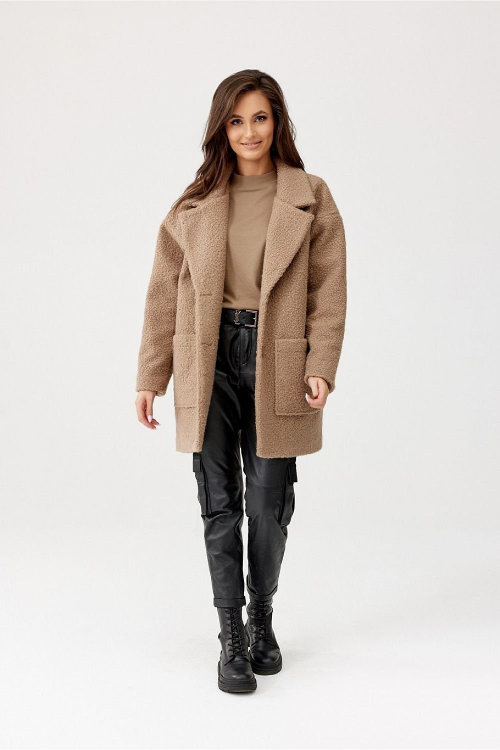 Oversized teddy coat