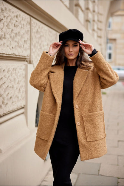 Oversized teddy coat